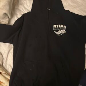 Nylon house hey dude limited edition hoodie, It’s Color black